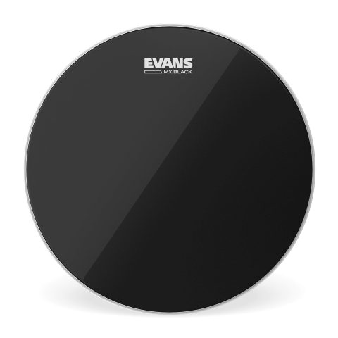 Evans MX Black Marching Tenor Drumhead, 14 Inch