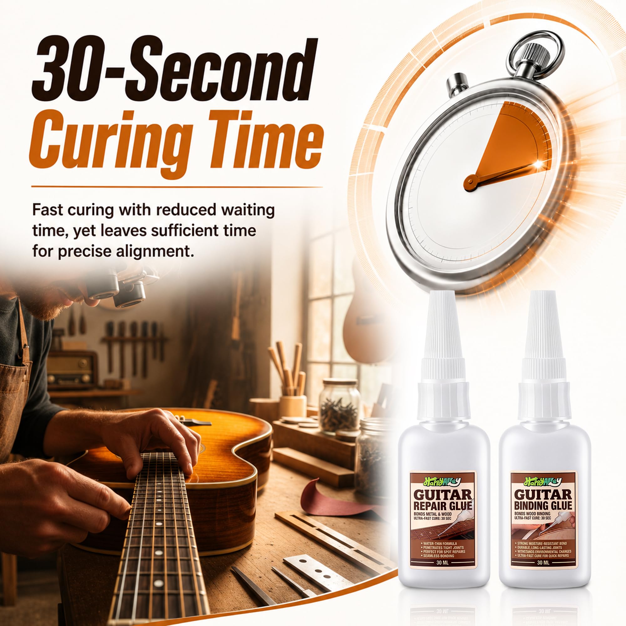 2 Pcs Guitar Nut and Binding Glue Kit, Repair Thin CA Glue for Fret & Nut