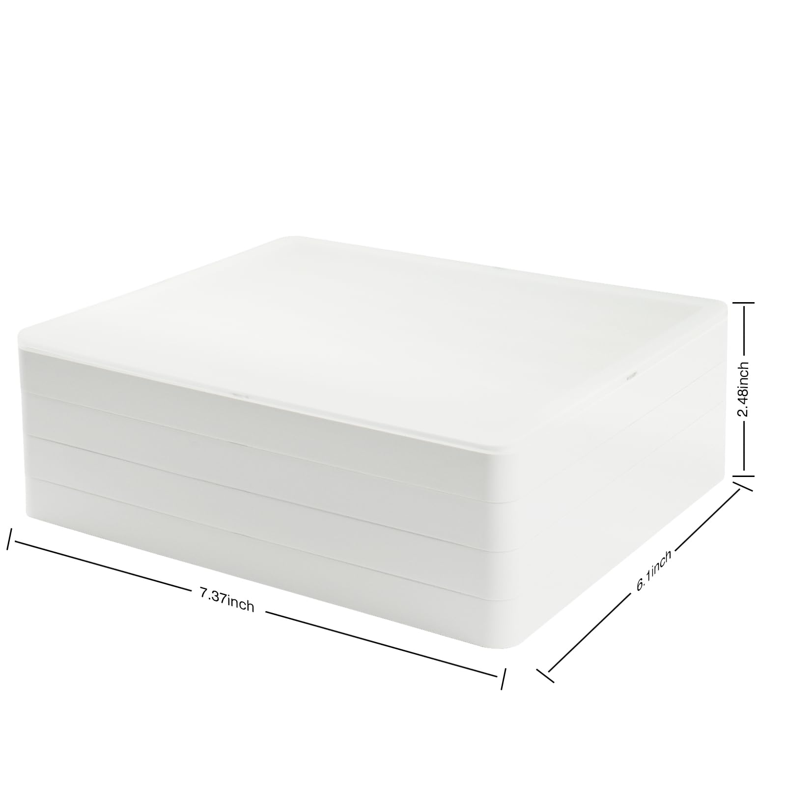 Hyekit Keycaps Storage Box, 4-Layer Dustproof Case with Visible Top Cover