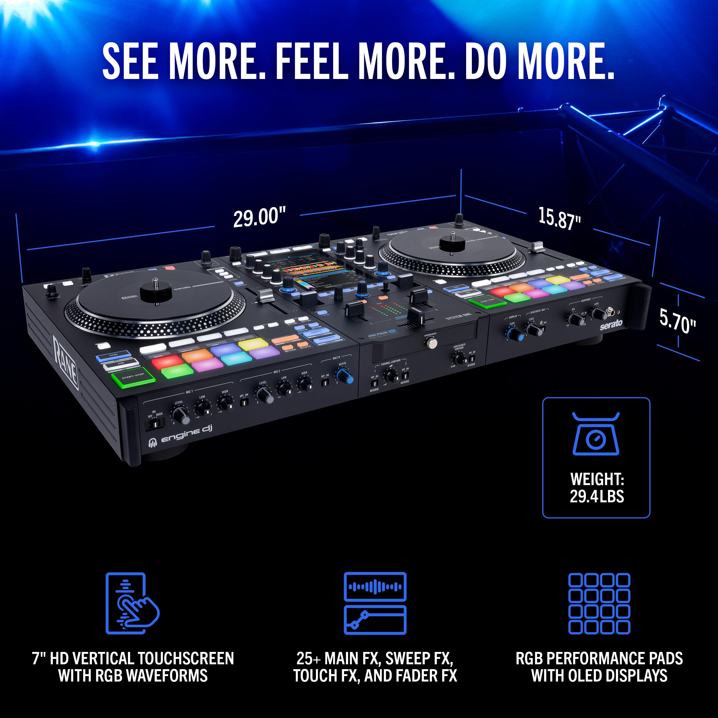 RANE SYSTEM ONE Motorized Standalone DJ Controller