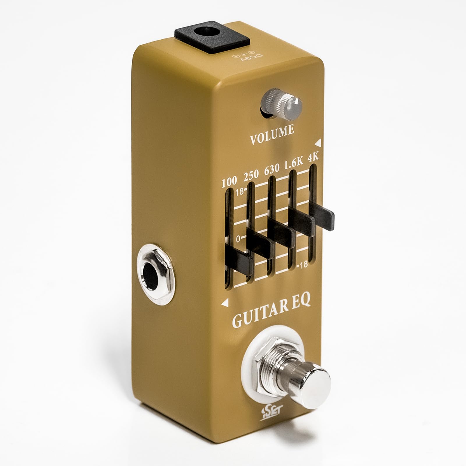 ISET Analog Guitar Equalizer Pedal – EQ Pedal For Electric and Acoustic Guitar With True Bypass