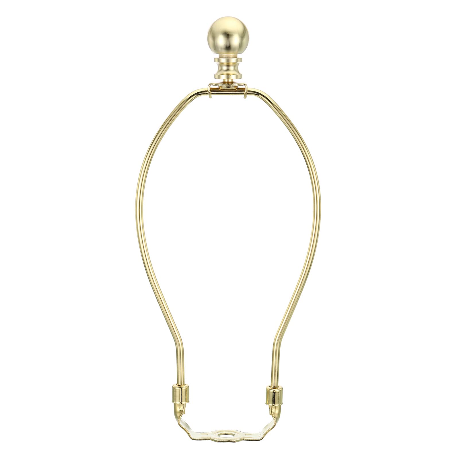 PATIKIL 8.5 Inch Lamp Harp Kit with Finial, 1 Set Detachable Shade Bracket Holder, DIY Lighting Accessories for Table Floor Lamps, Gold Tone