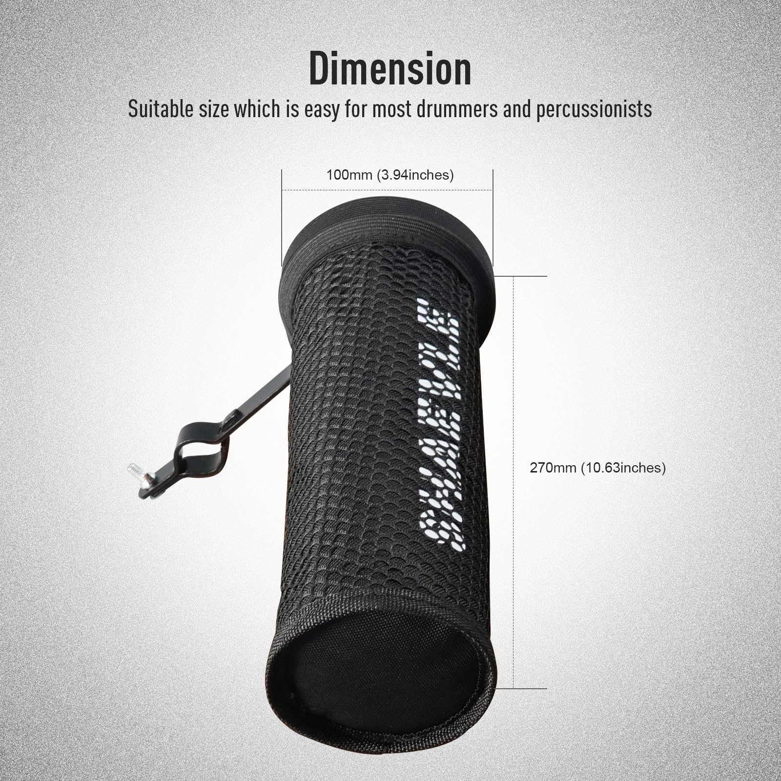 SHAEVLE Drum Stick Holder Adjustable Nylon Drum Stick Bag