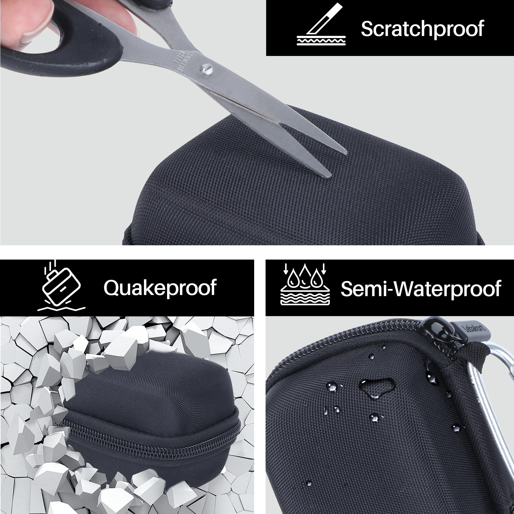 Lebakort Storage Case Compatible with DJI Mic Mini (2 TX + 1 RX) Wireless Lavalier Microphone (Storage Case for Mic)