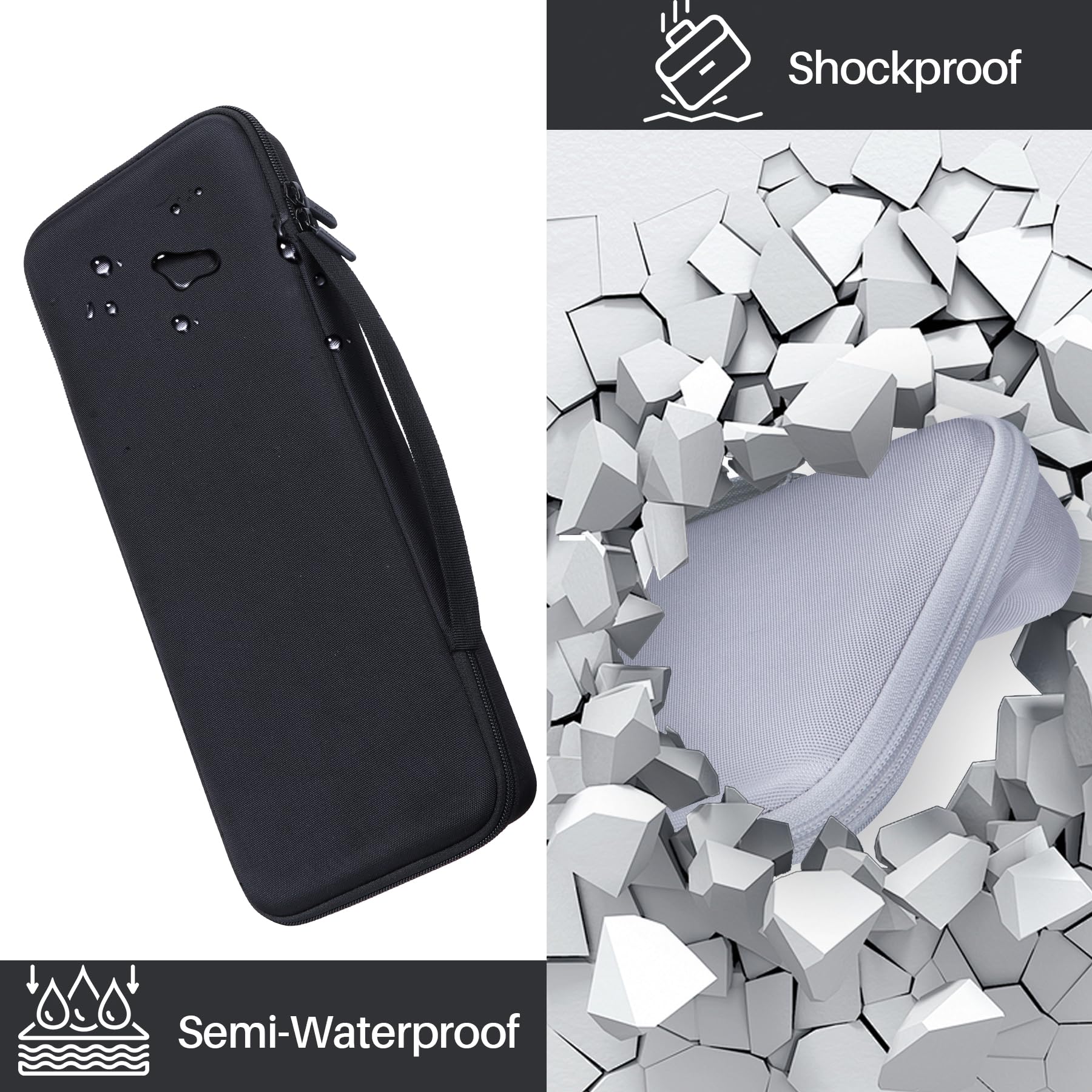 Lebakort Hard Case Compatible with Logitech MK470 Slim Keyboard and Mouse Combo (Off White Case Only)