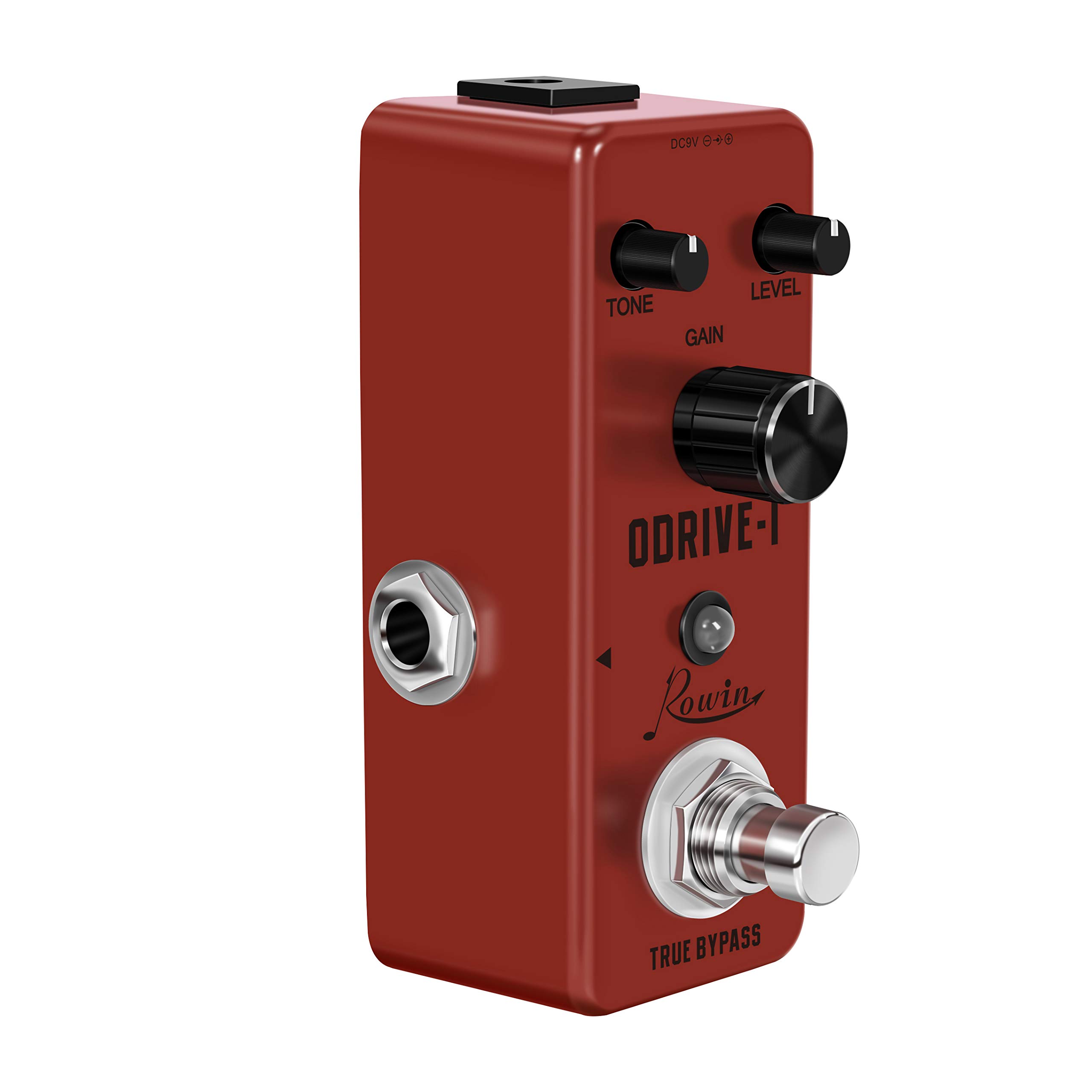 Rowin Overdrive Guitar Effect Pedal Mini Analog Pedal Classic Blues True Bypass DC 9V Red LEF-302A