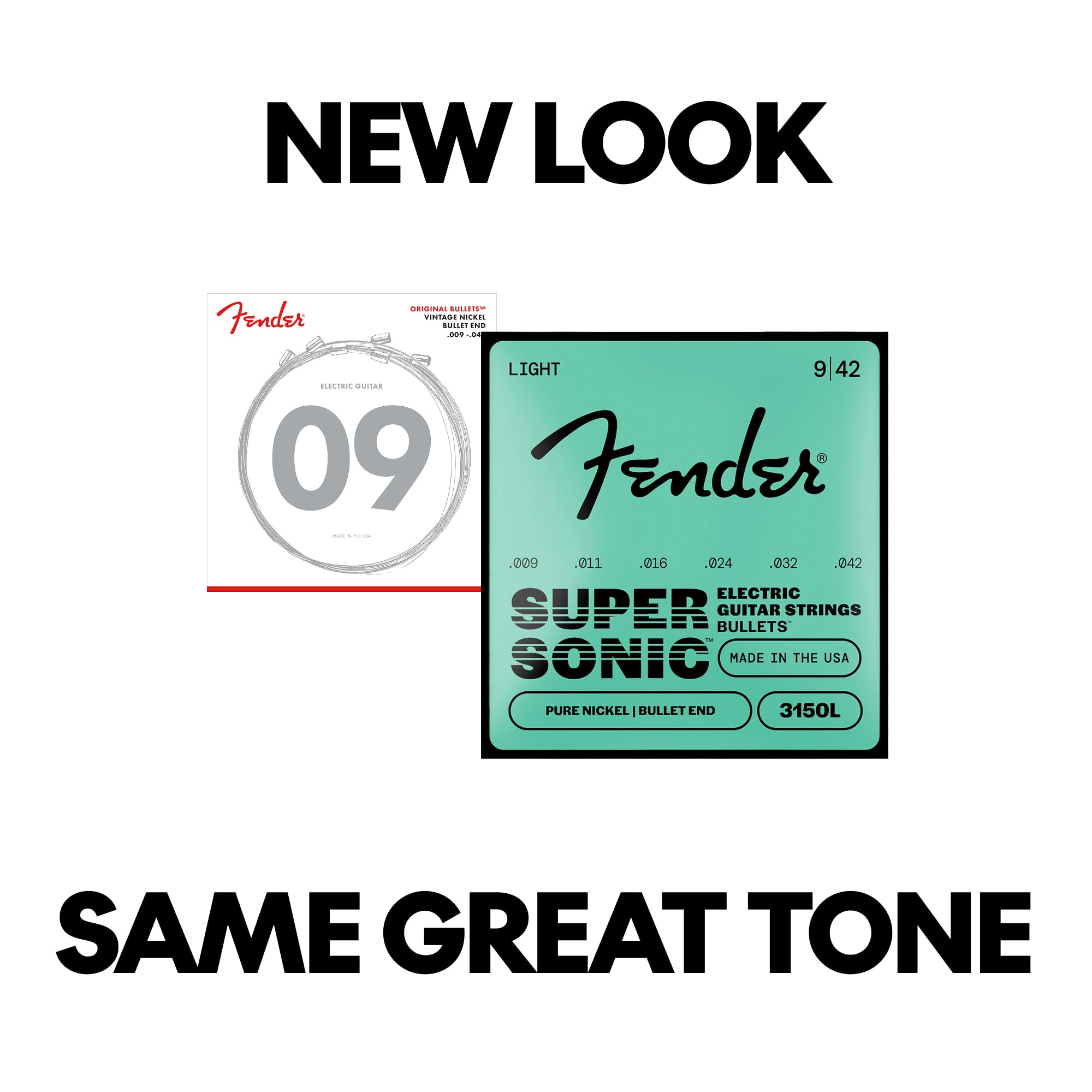 Fender Electric Guitar Strings – .09-.042