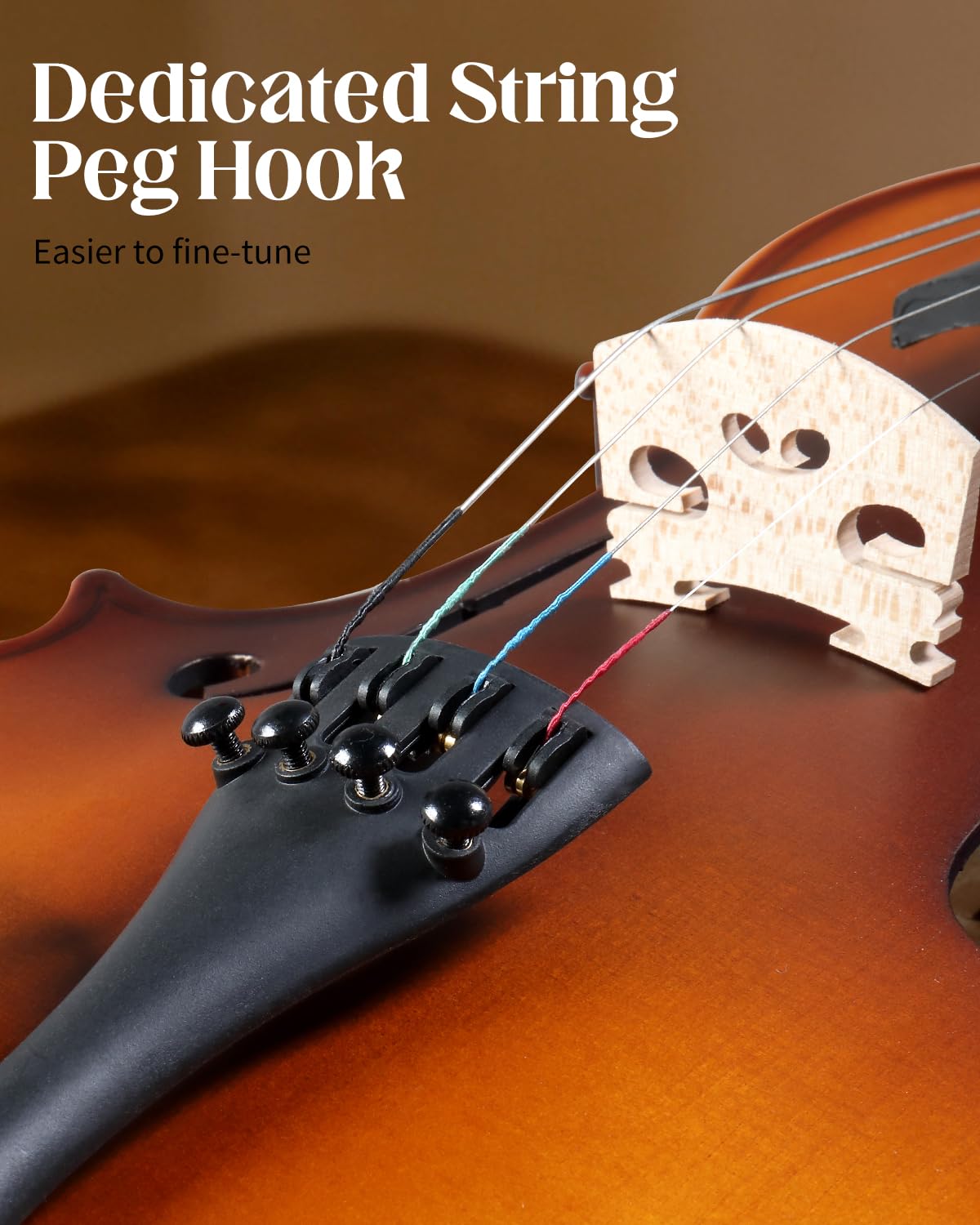 Ktaxon 4/4 Violin Solid Wood, Full Size Acoustic Fiddle Set (Matte)