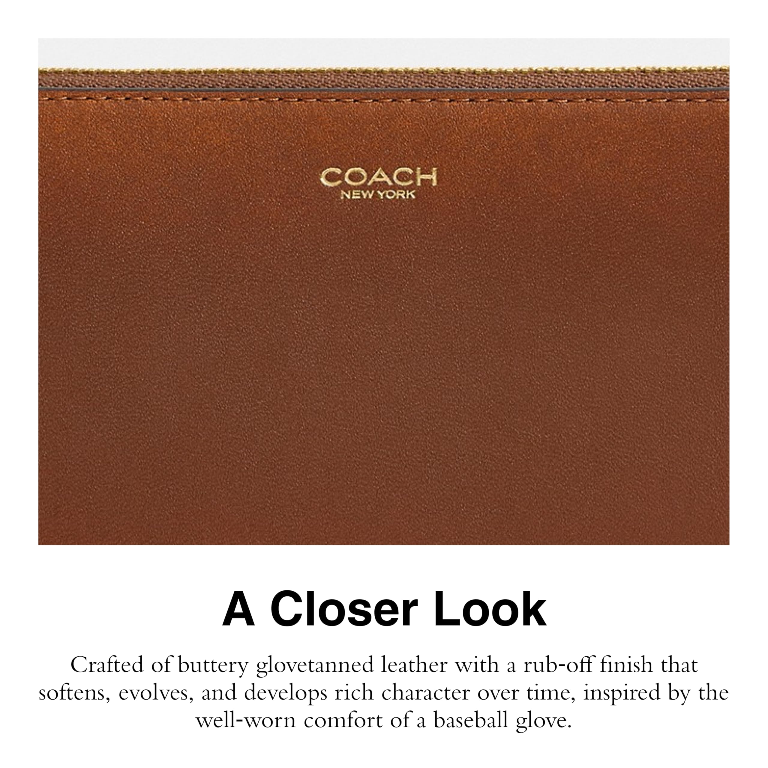 Slim Accordion Zip in Loved Leather