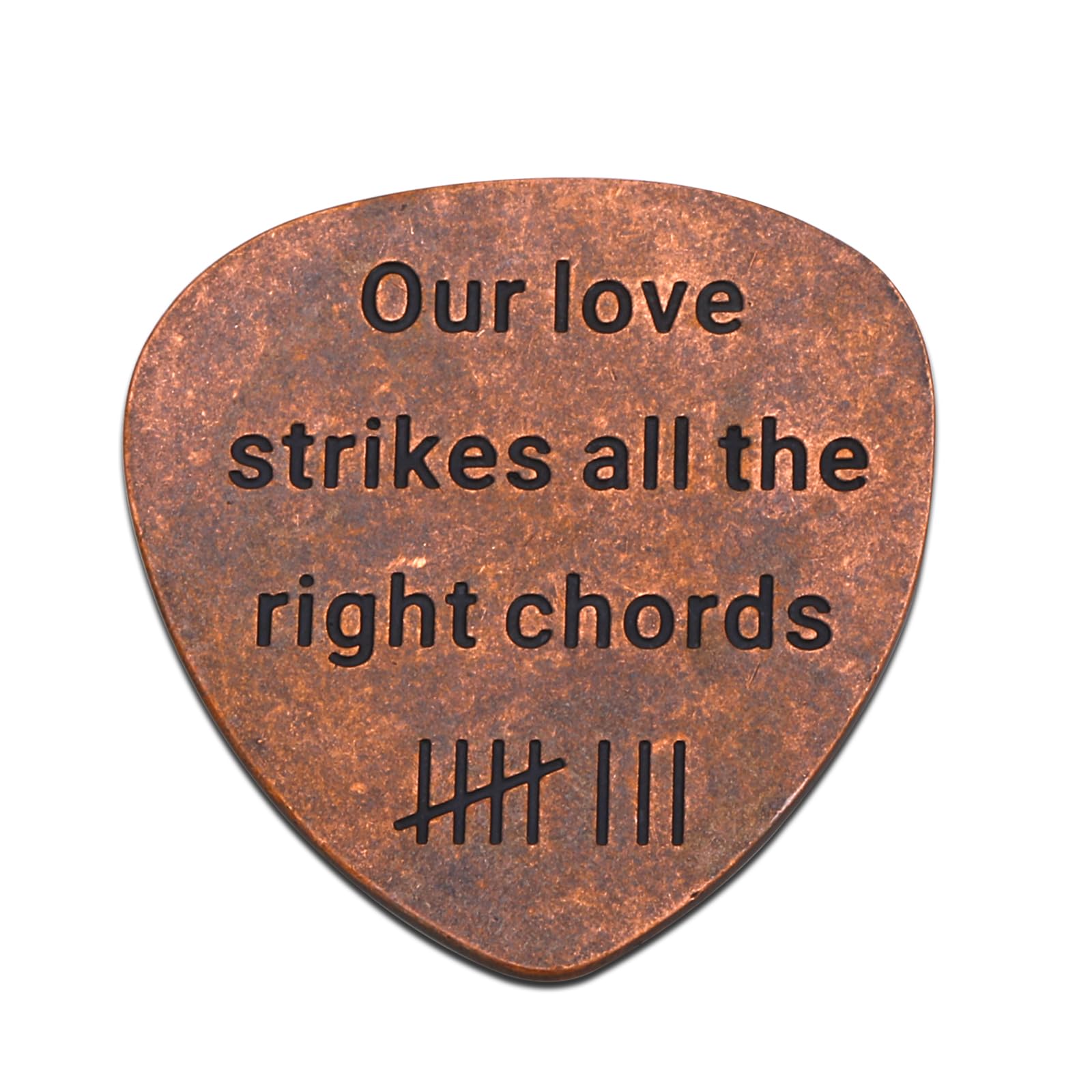 FOOZDEEVAAQ Bronze Anniversary Day Gifts for Men Guitar Picks & Bass Picks