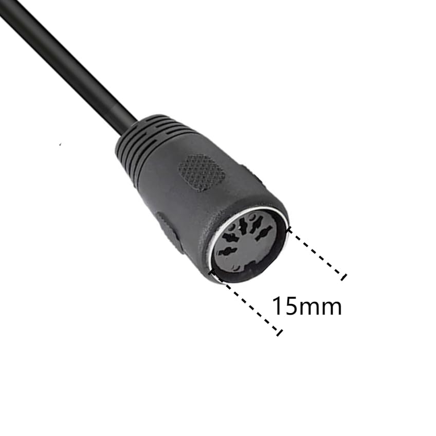 MIDI 5-Pin DIN 90 Degree Male Plug to Female Socket Audio MIDI/AT Cable