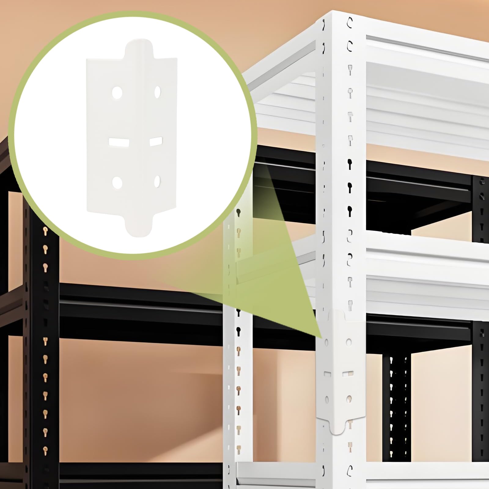 DIICCYO 4 Pcs Post Coupling Post Connector for Muscle Rack Shelving