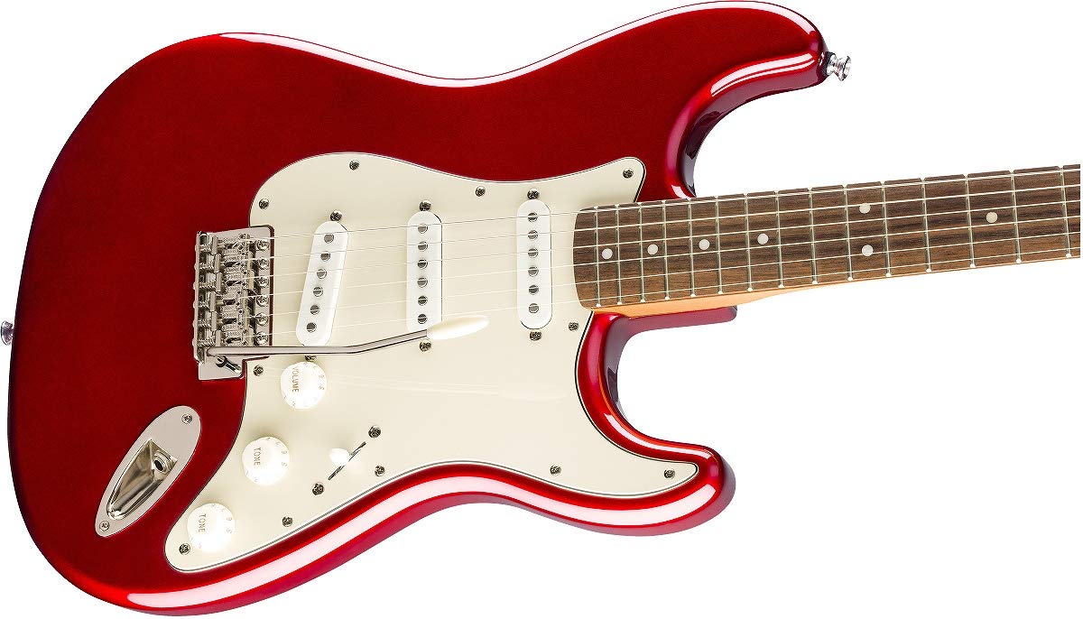 Fender 0374010509 Squier Classic Vibe 60s Stratocaster Electric Guitar, with 2-Year Warranty, Candy Apple Red, Laurel Fingerboard