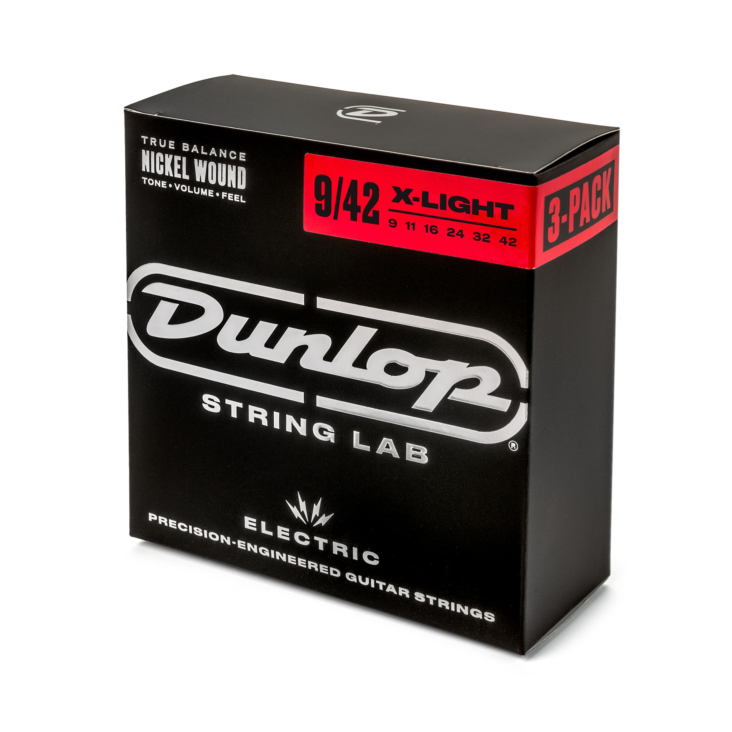 Nickel Wound Electric Guitar Strings 09-42 | 3-Pack