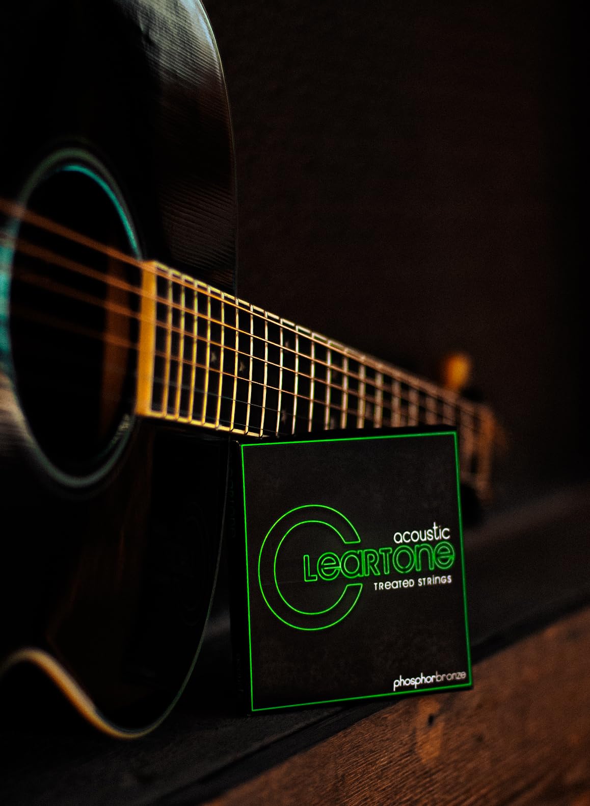 Cleartone Phosphor Bronze Acoustic Medium Guitar Strings (13-56)
