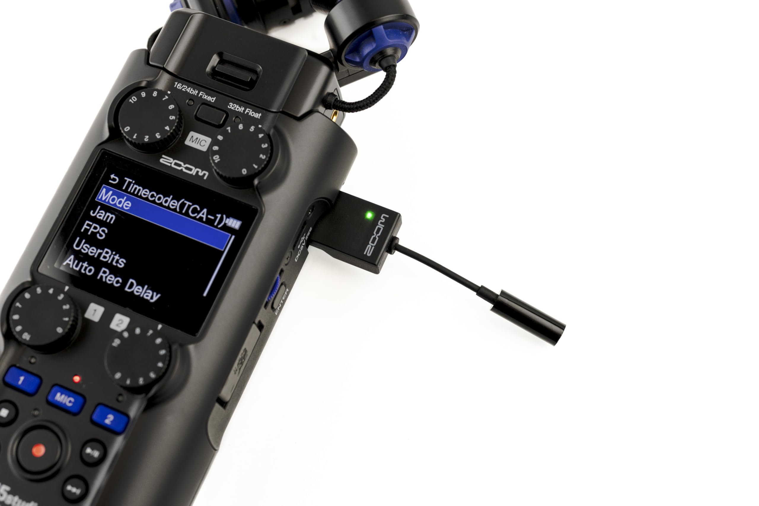 Zoom TCA-1 Timecode Adapter for Filmmakers, Compatible with H6studio, H5studio, H6essential, H4essential, H2essential & F3, Precision TCXO Generator with 3.5mm TRS I/O