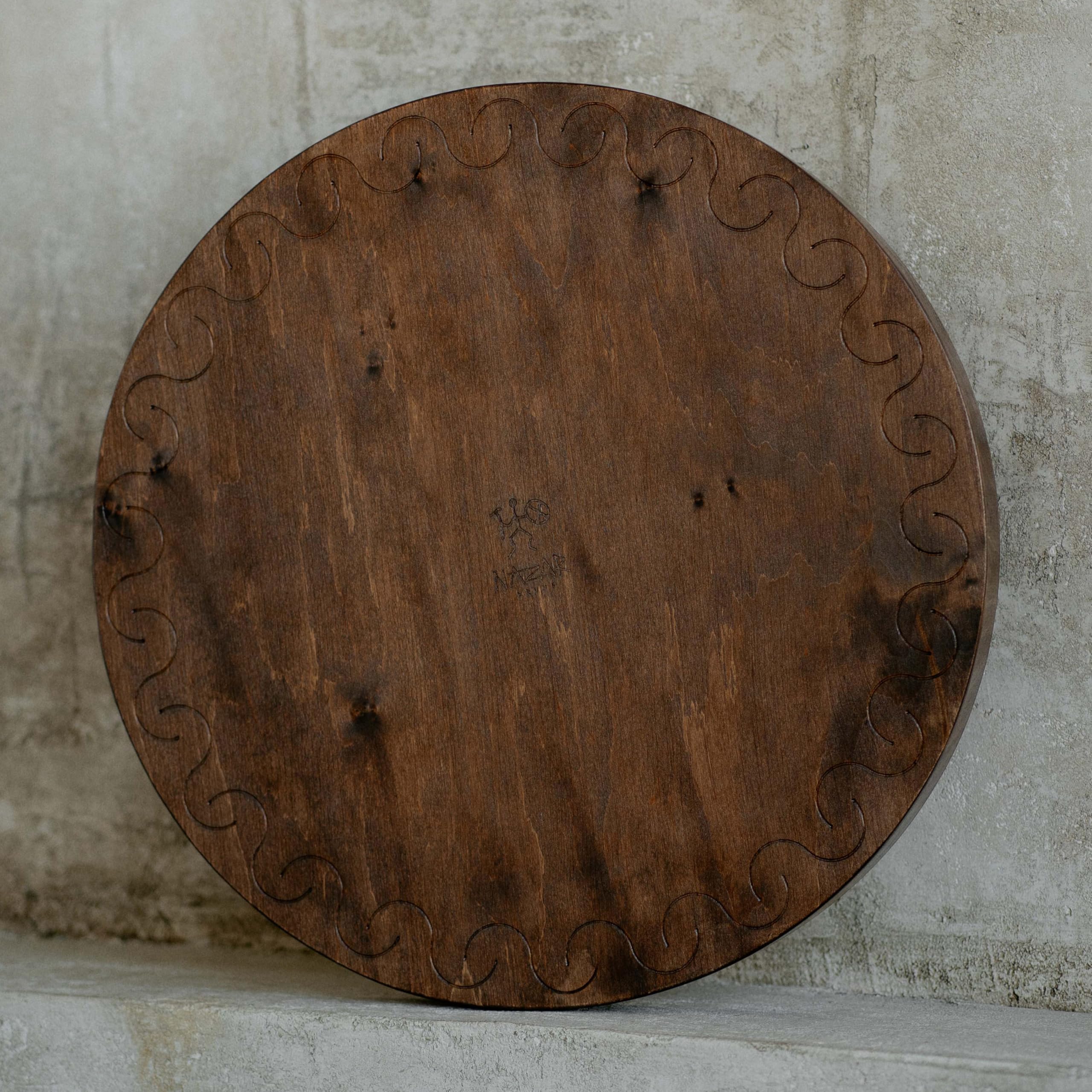 Nazar Drums Water-Fall Disc — Wooden Ocean Drum, Swirl, 16″ (40 cm) | Long Water Ambience for Sound Bath, Meditation & Yoga | No Bag