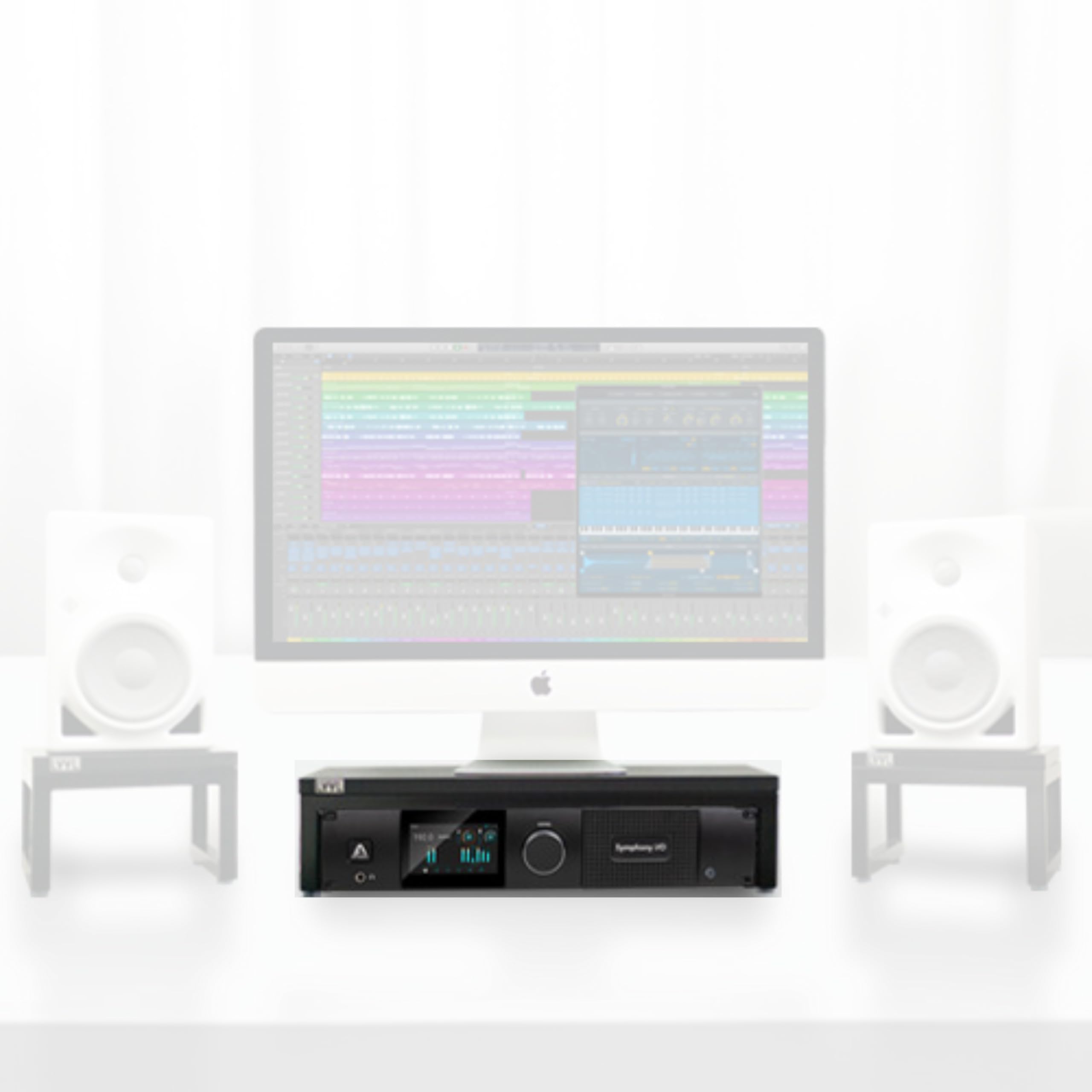 LYYL Desktop Rack Stand 2U, Rack for Audio Equipment and Stand for Speaker or Display