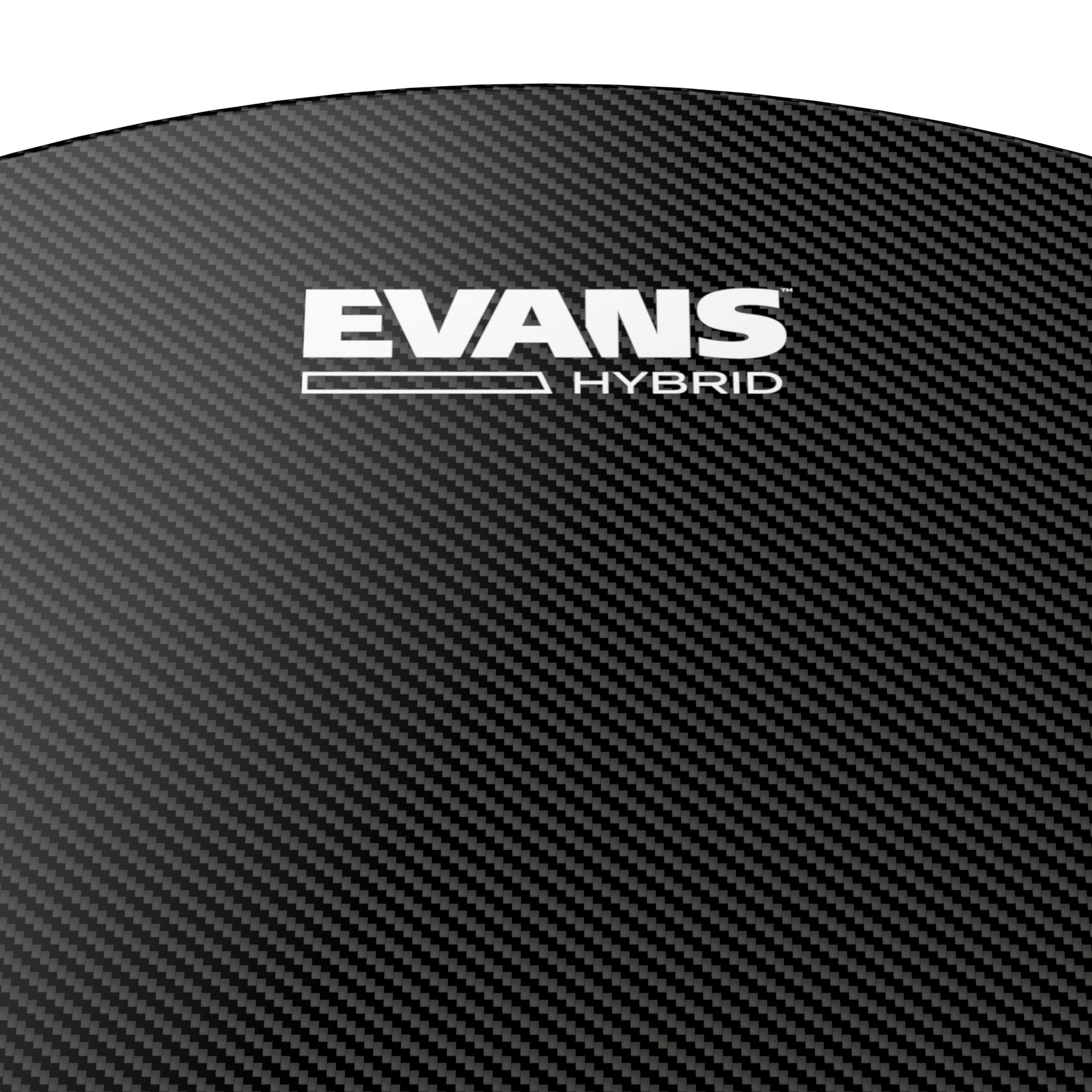 Evans Hybrid Black Marching Snare Drum Head – Marching Band Drum Heads – 13 Inch