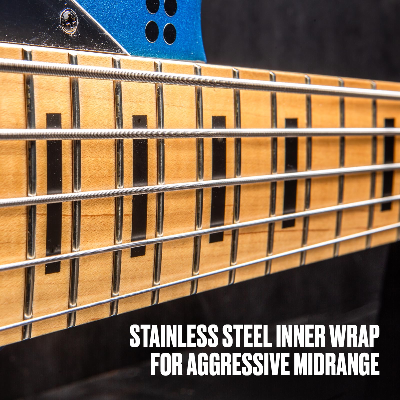 Dual Dynamic Layered Twin Alloy Hybrid Wound Nickel Bass Strings 45-105