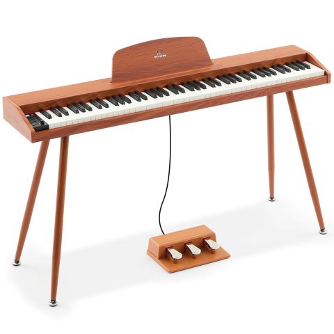 MUSTAR 88 Key Piano Keyboard Semi Weighted Home Digital Piano for Beginners