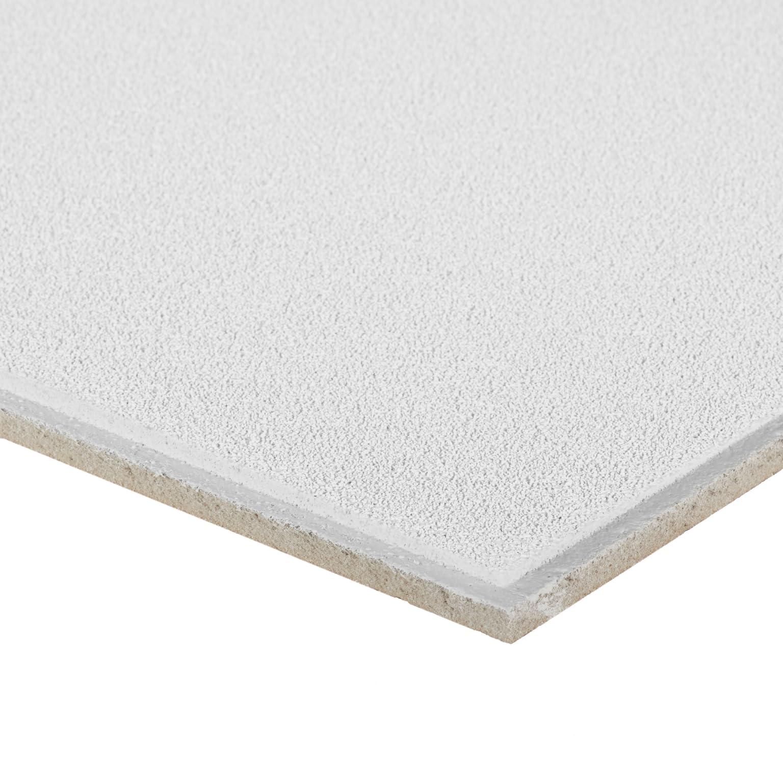 Armstrong 2×4 Ceiling Tiles – 10 pcs White; Acoustic Ceilings for Suspended Ceiling Grid; Dune Second Look 2712