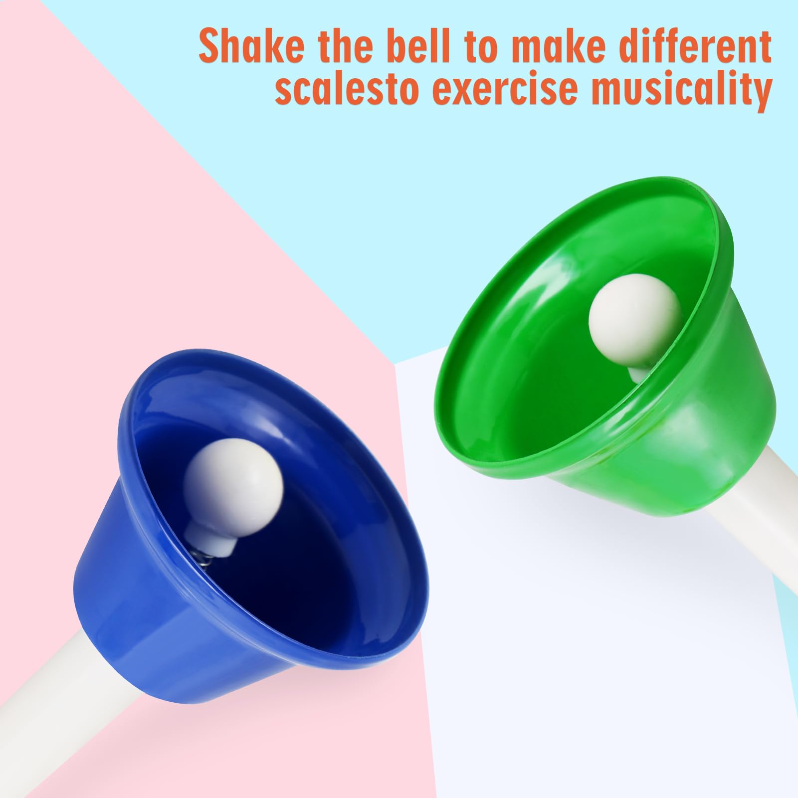 EASTROCK Handbells 8 Note Hand Bells Set for Adults