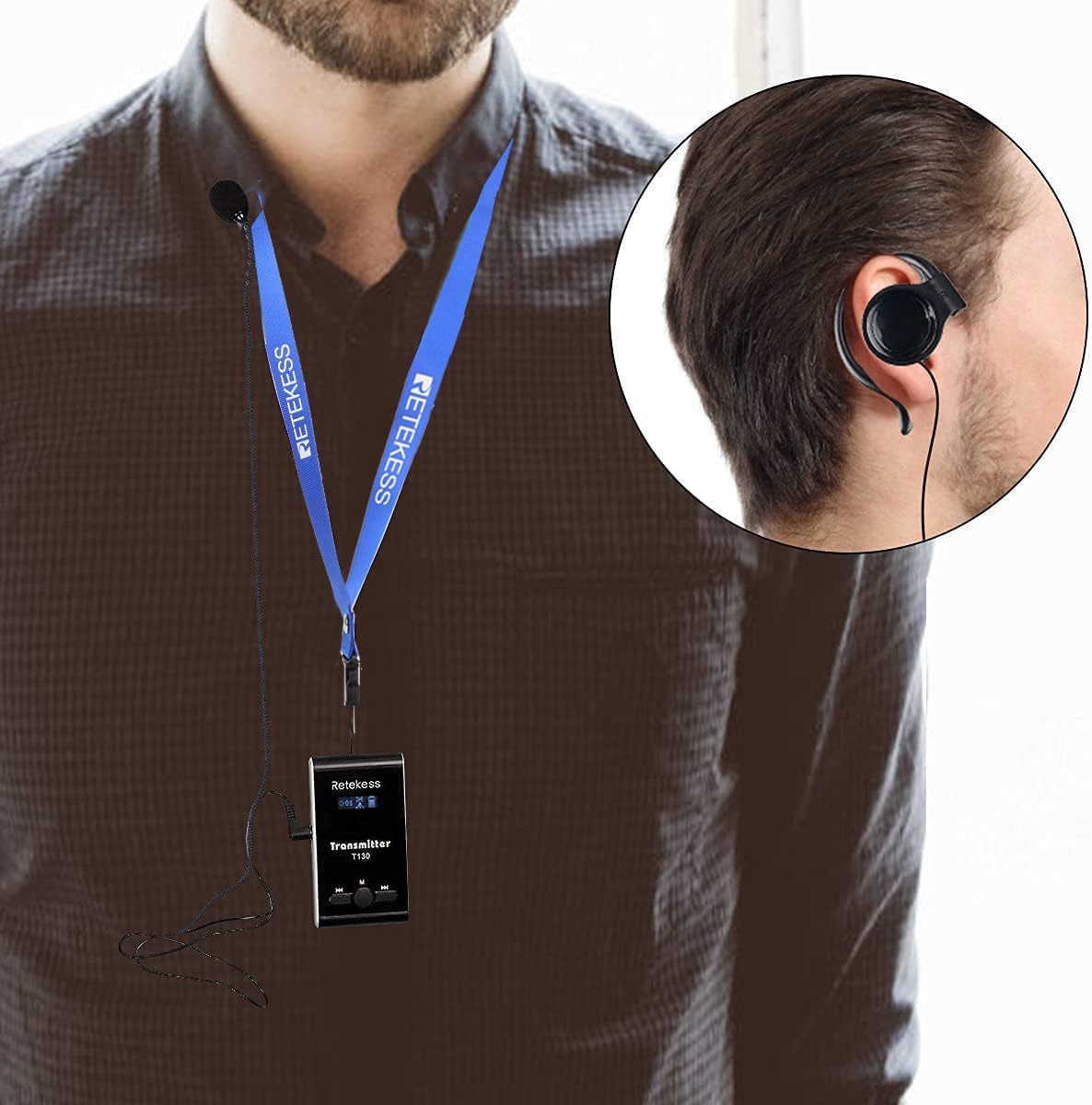 Retekess T131 Tour Headsets Receiver, Assistive Listening Devices(10 Packs)