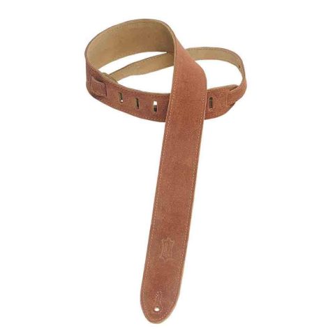 Levy’s Leathers 2″ Suede Guitar Strap with Suede Backing. Adjustable from 36″ to 52″; Rust (MS12-RST)