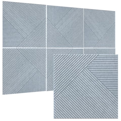 TO-TH Sound Proofing Panels Self-Adhesive Acoustic Panel 6Pack, Silver Grey