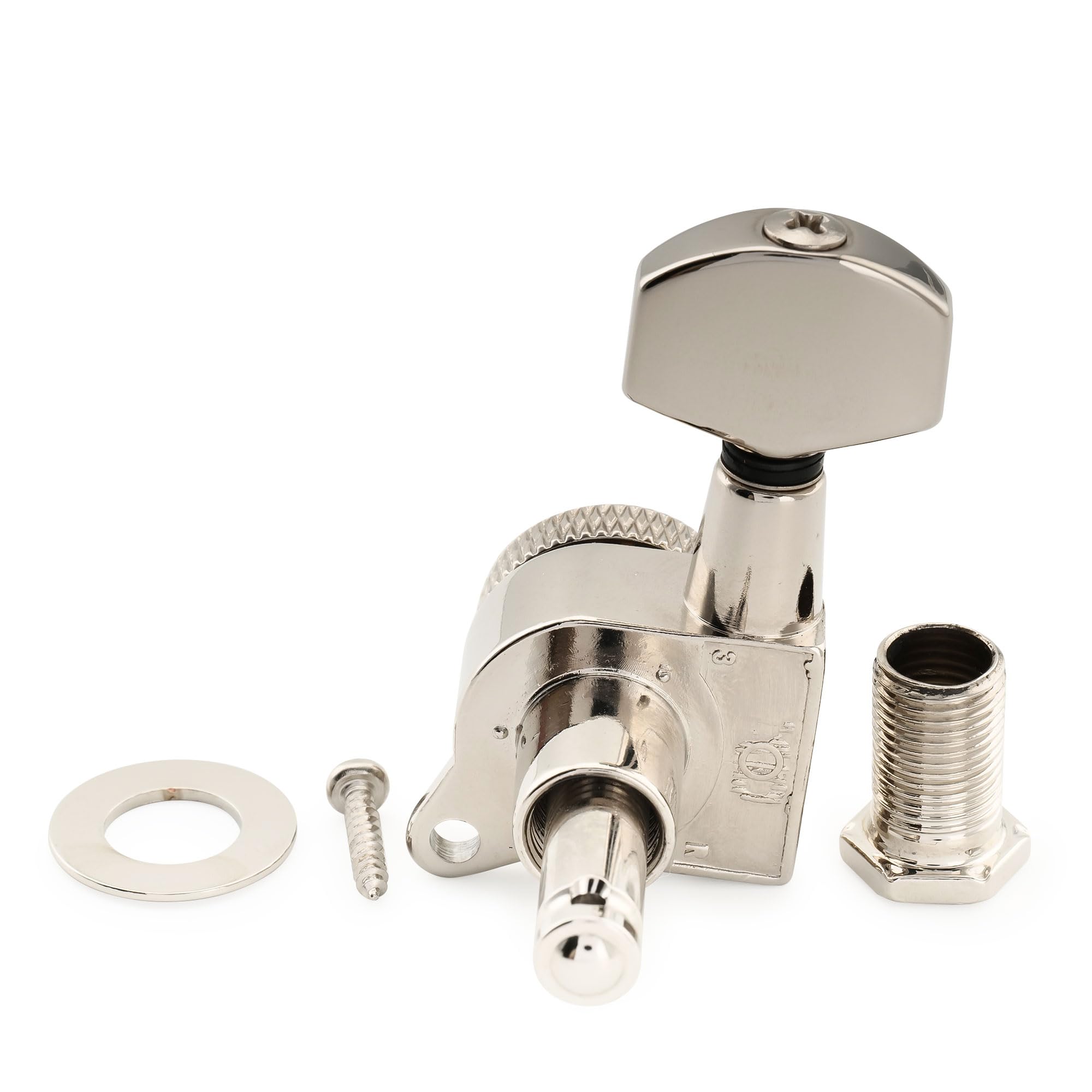 Musiclily Pro R18K-04 Single 18:1 Sealed Locking Bass Side Tuner Nickel