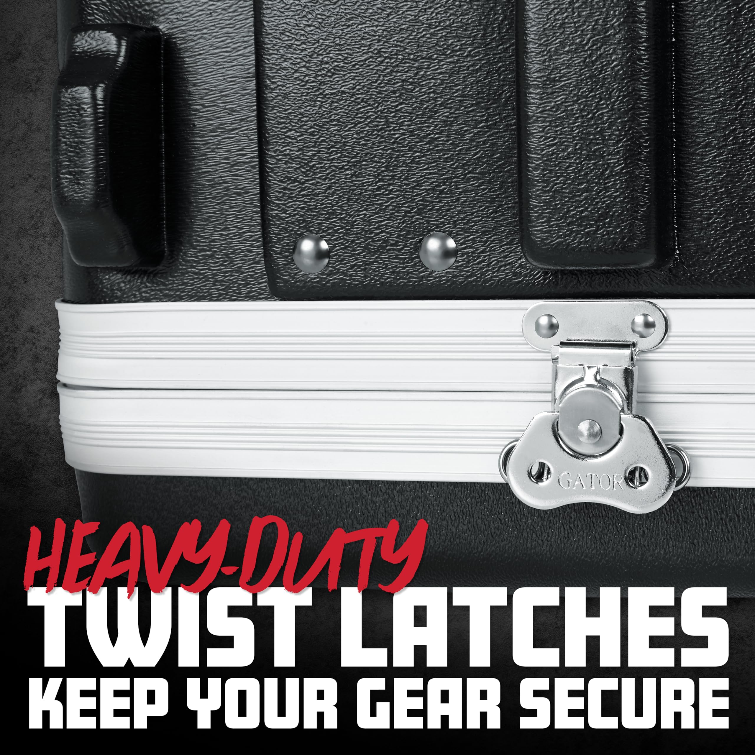 Gator Cases Lightweight Molded 4U Rack Case with Heavy Duty Latches, Standard 19.25″ Depth, (GR-4L)