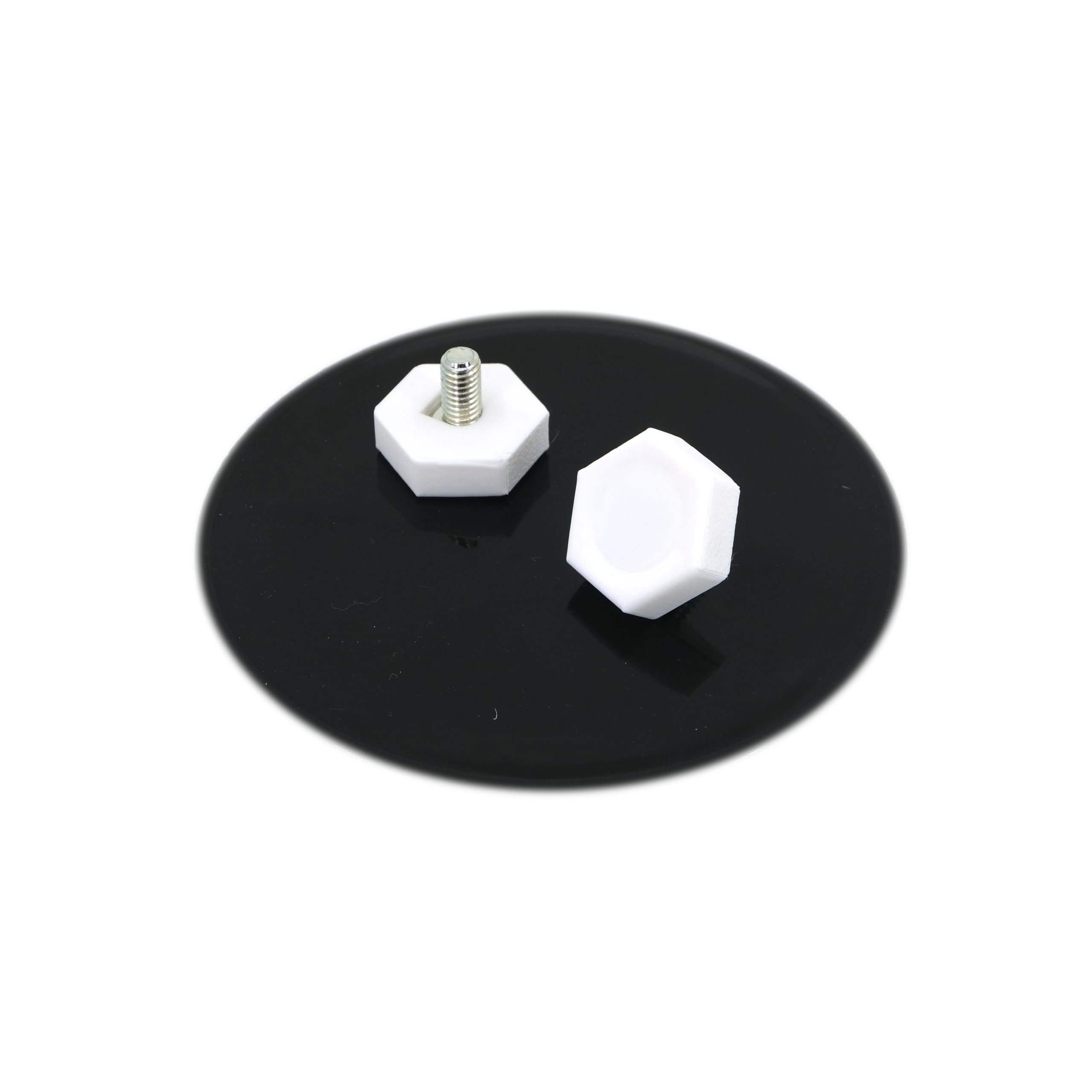 Desk Cookies Thumb Screws for Blue Yeti Microphone Including Washers Mic Mounting Hardware (White)