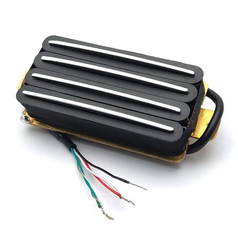 SAPHUE 2-Dual Blade Electric Guitar High Output Track Type Four Coil Humbucker Pickup Black