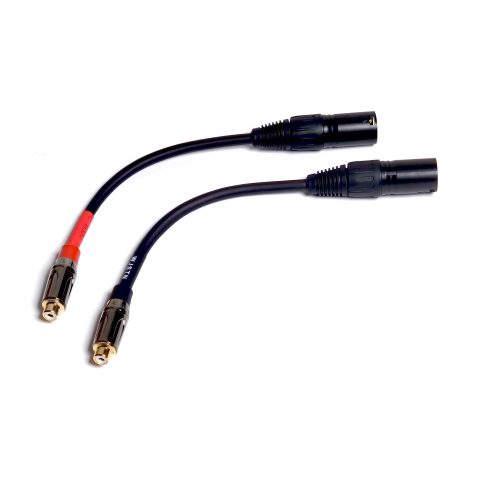 WJSTN XLR to RCA Cable XLR Male to RCA Female Adapter 3 Pin HiFi Audio Cable 2 Pack 6 Inches