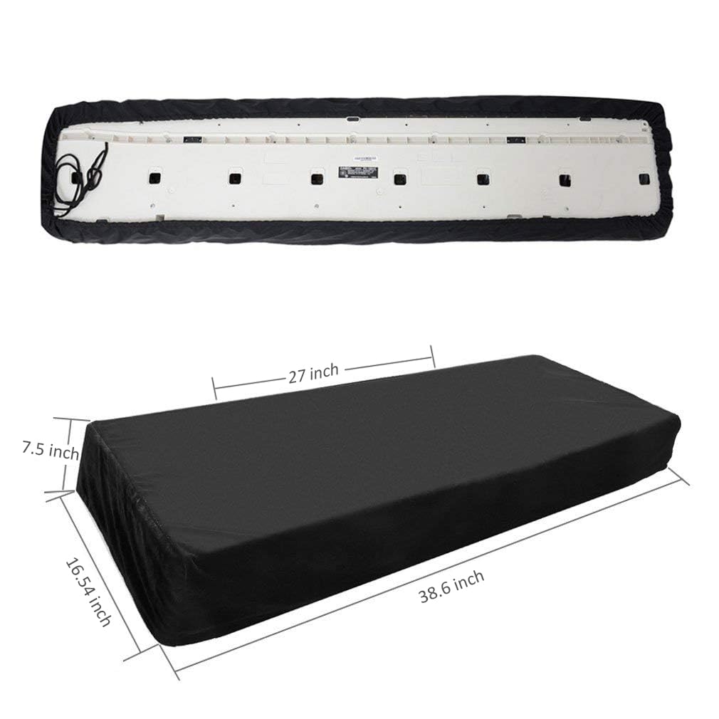 Ruibo 61 Key Keyboard Cover/Waterproof Electronic Piano Keyboard Dust Cover with Drawstring made of 420D Oxford