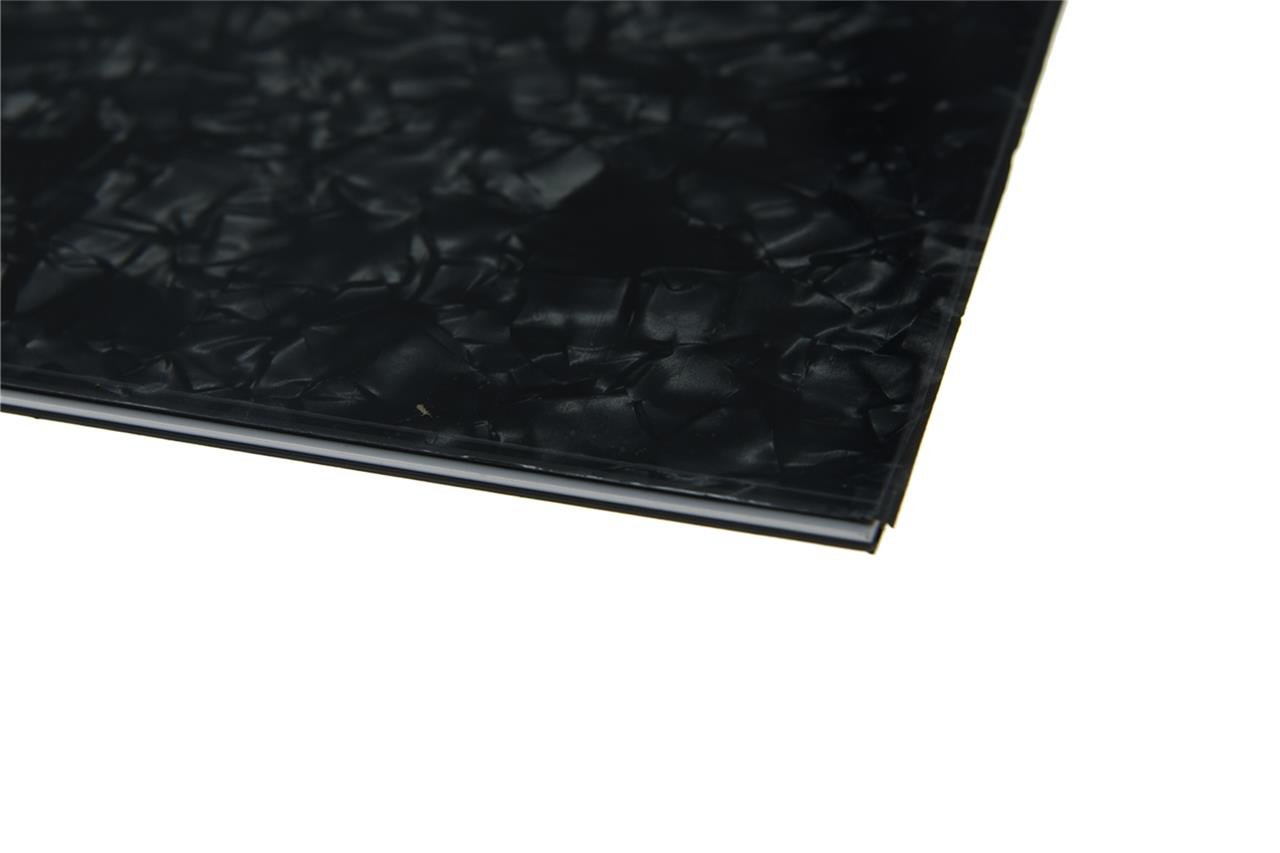 Dopro Uncut 11″x17″ DIY Blank Guitar Bass Pickguard Material Sheet Scratch Plate Material Sheet 29x43cm Black Pearl (Cut Your Own Pickguard)