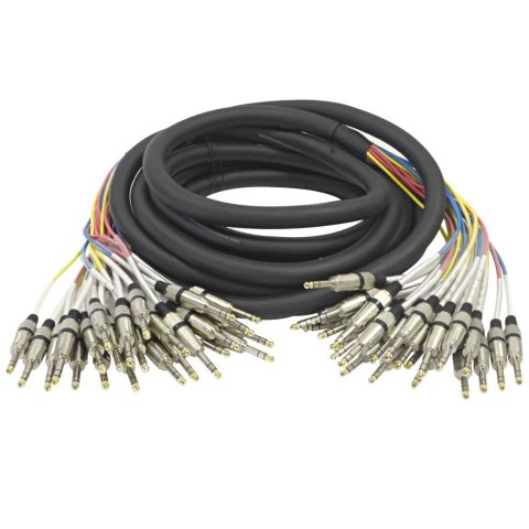 Seismic Audio – SASRT-24×25-24 Channel 1/4″ TRS Snake Cable – 25 Feet Long – Serviceable Ends – Pro Audio Effects Snake for Live Live, Recording, Studios, and Gigs – Patch, Amp, Mixer, Audio