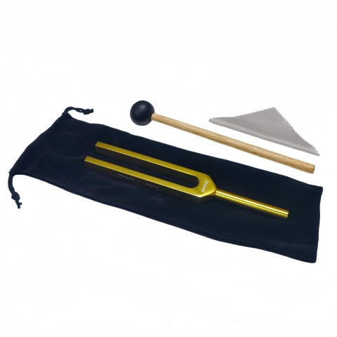 Miwayer Professional 444Hz Tuning Forks Golden for Healing, Medical, and Music – Multi-Frequency Tuning Fork Kit for Sound Therapy, Meditation, Chakra Balancing