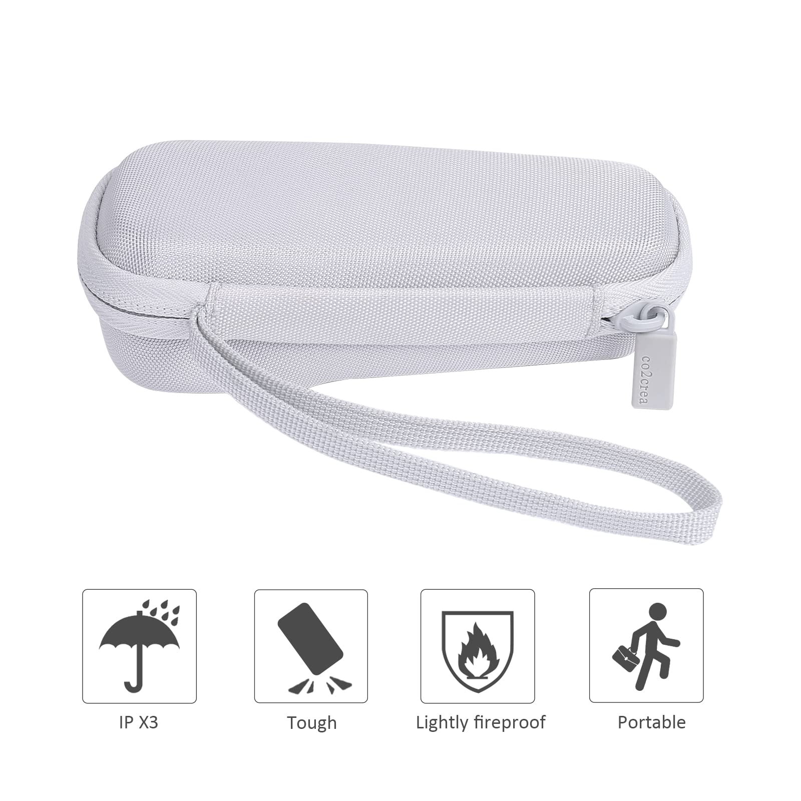 co2CREA for Zoom H1n H1 Digital Handy Recorder Hard Protective Case, White