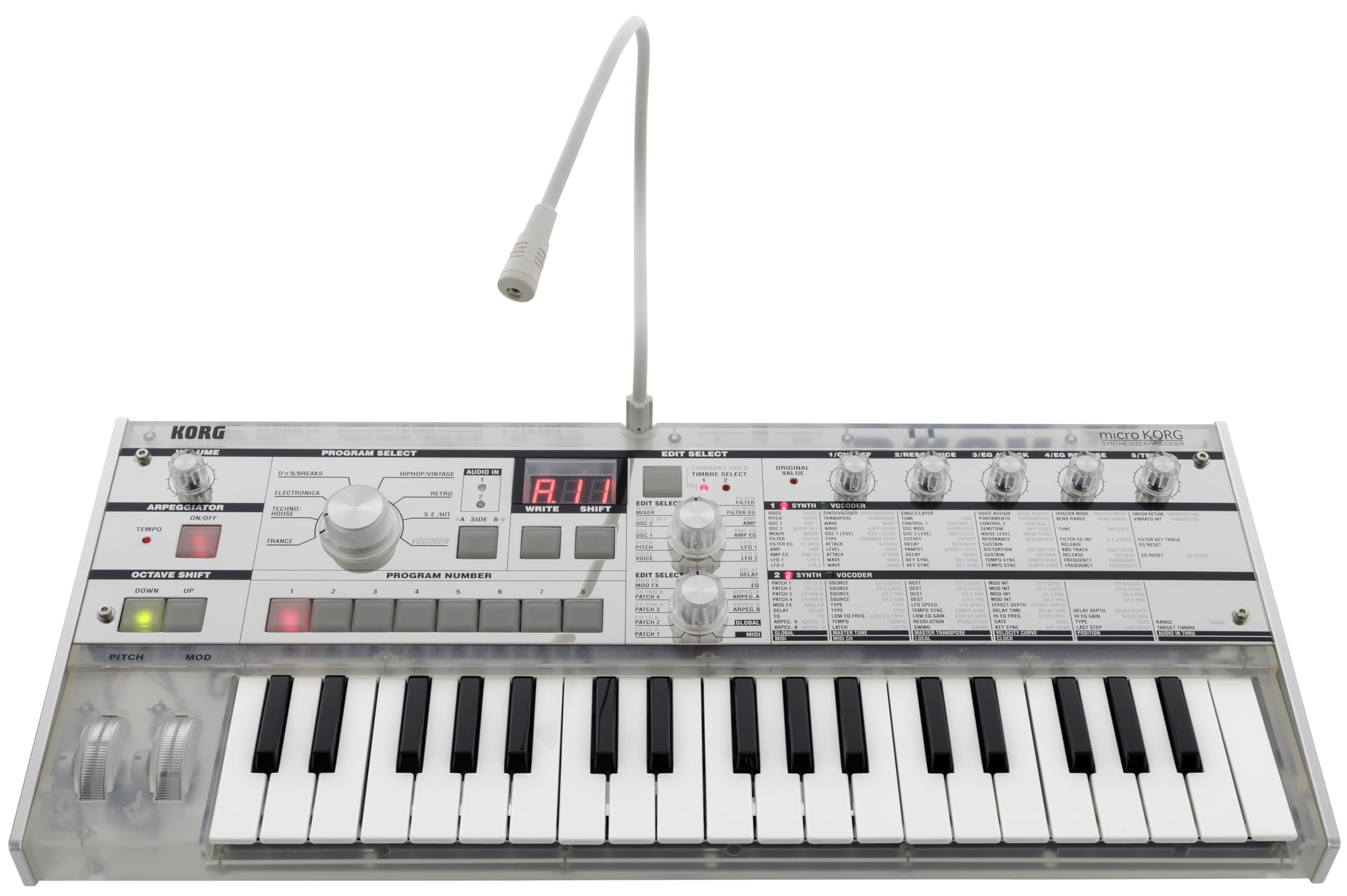 Korg – MicroKorg Crystal – Synthesizer/Vocoder – 20th-Anniversary Model
