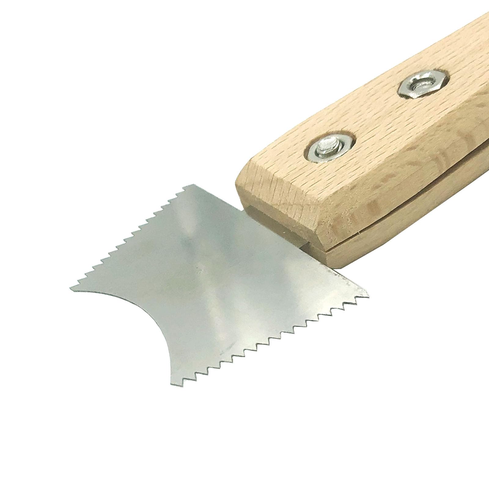 TUOREN Guitar Slot Saw Blade Guitar Fret Slot Cleaning Tool Wooden Handle Guitar Bridge Slot Scraper Guitar Luthier Repair Tool