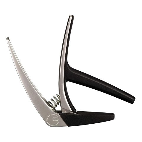 G7th Nashville 6 String Silver Guitar Capo – Lightweight and Low Profile with Protective Silicone Pads – The Perfect Capo for Acoustic and Electric Guitar – UK Designed