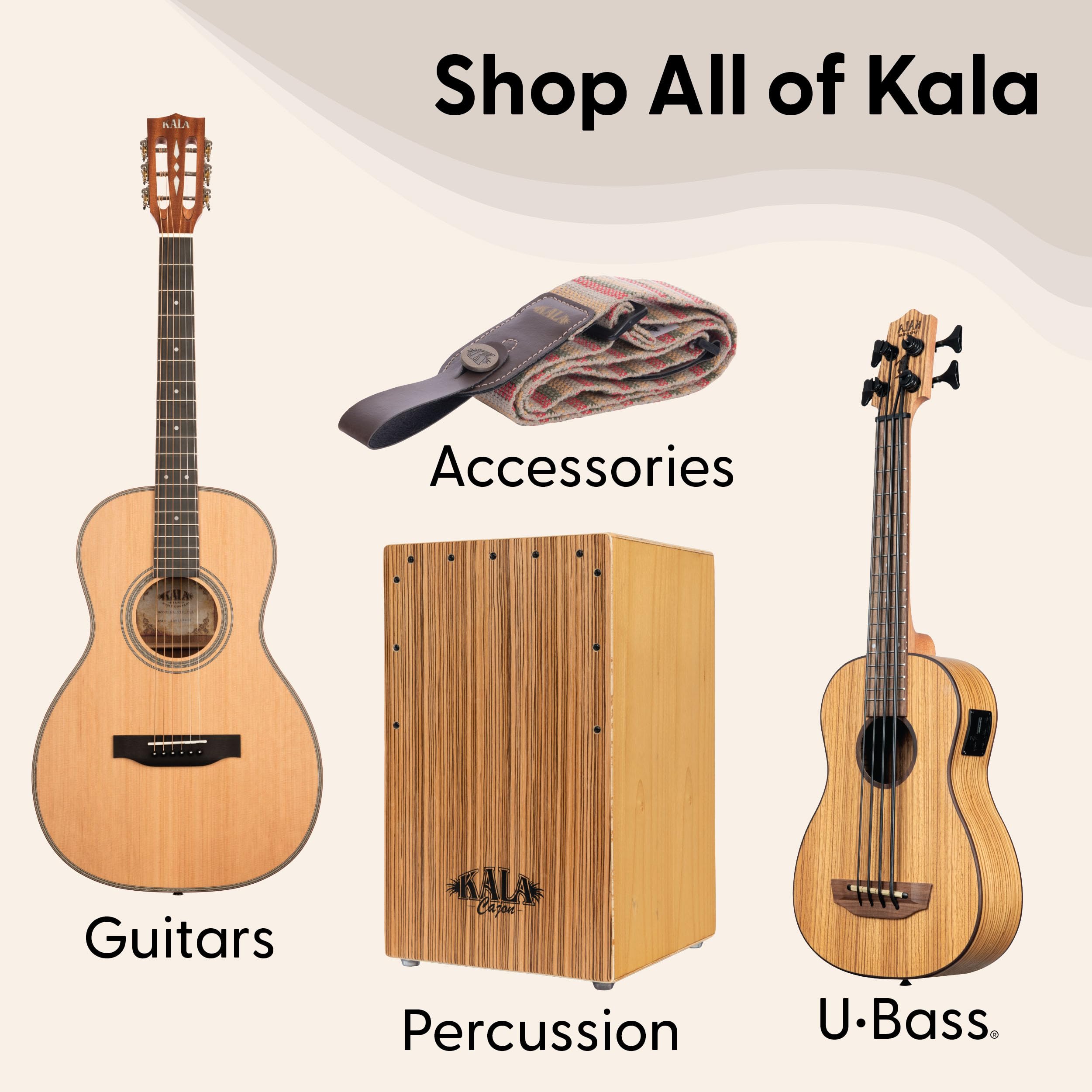 Kala KA-WMT Soprano Waterman Sea Glass Ukulele – Cobalt Blue