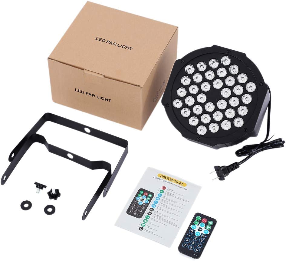 Litake Stage Lights Par Lights DJ Party Light Corded RGB 36 LED with DMX Controller Sound Activated Remote Control DJ Uplights for Events Wedding Party Club Bar Dance Gratulation Stage Lighting 12 PCS