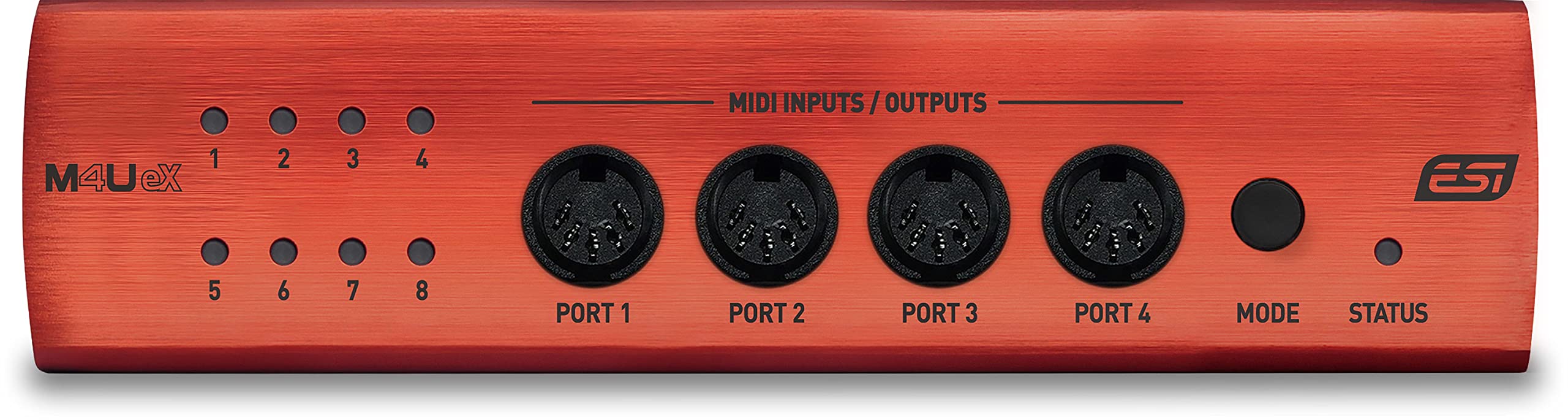ESI M4U eX: 8-Port USB 3.0 MIDI Interface – Class-Compliant, Plug-and-Play Connectivity for PC/Mac, with Standalone Functionality & Integrated USB Hub, Includes Free Cubasis LE for iOS
