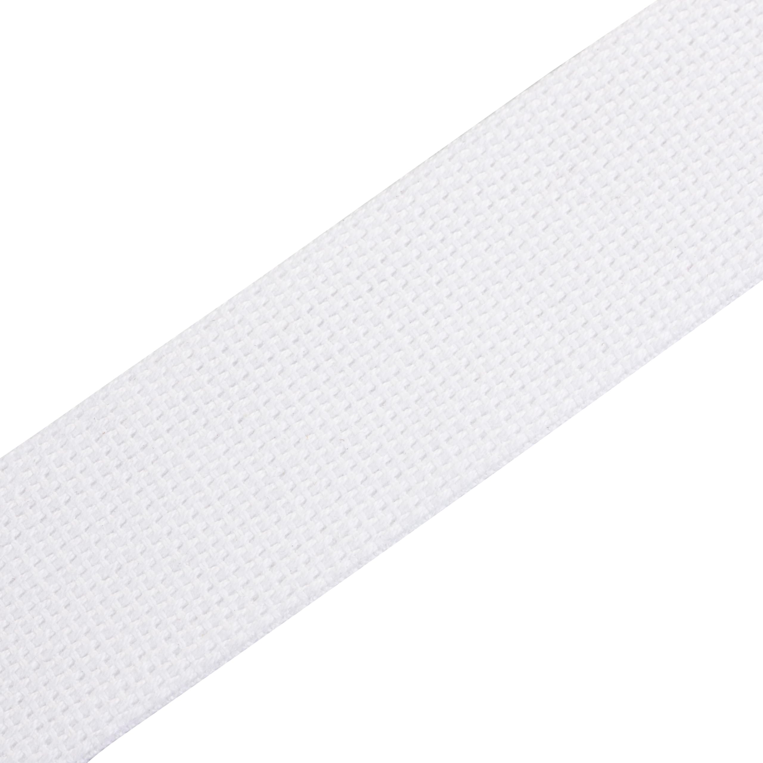Levy’s Leathers Signature Cotton Series 2″ Guitar Strap with Tri-Glide Adjustment, White (MSSC8-WHT)