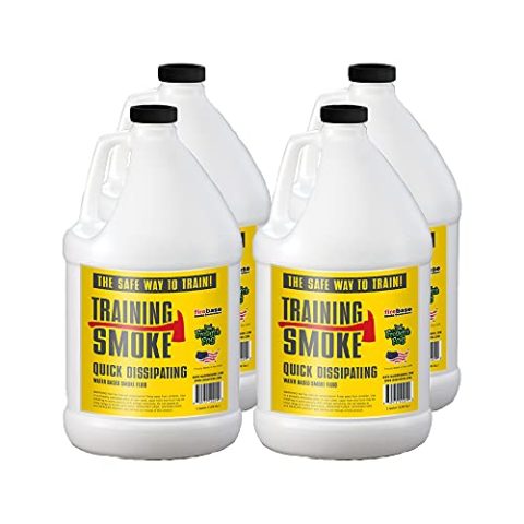 Training Smoke Fluid for Smoke Generators – Optimized for Firebase Machines (4 Gallons Quick Dissipating)