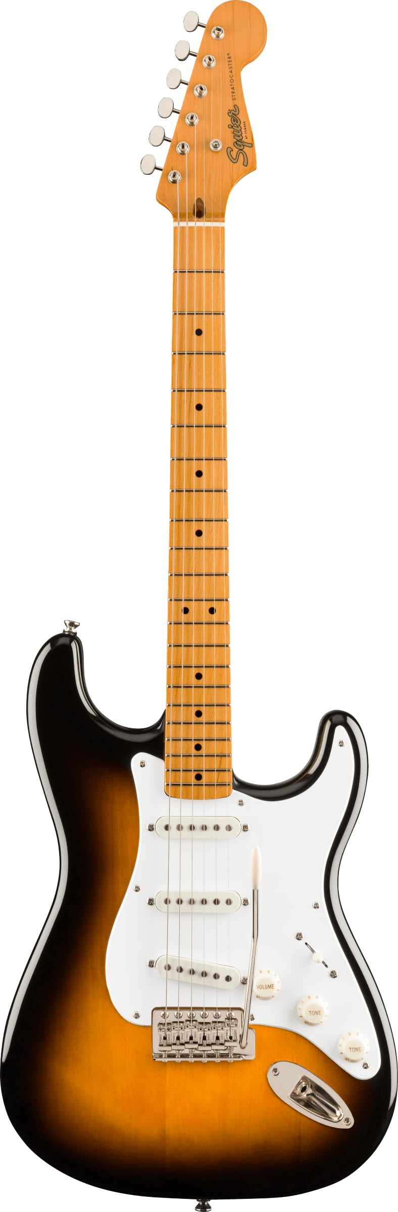 Fender 0374005500 Squier Classic Vibe 50s Stratocaster Electric Guitar, 2-Color Sunburst