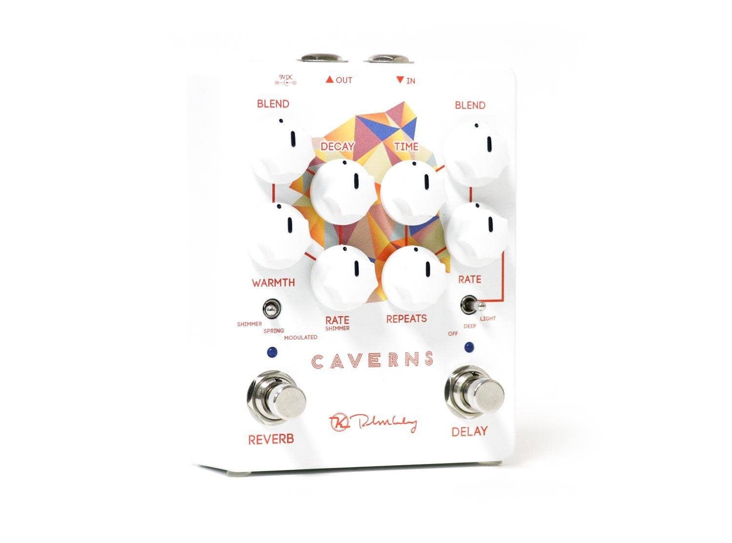 Keeley Caverns V2 Reverb and Delay Pedal, White (KCav2)
